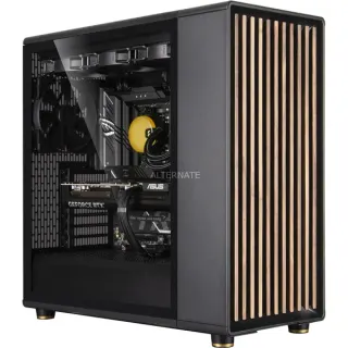 ALTERNATE Gaming-PC Design Edition • RTX 5080 • AMD Ryzen™ 7 9800X3D • 32 GB RAM (schwarz/holz, Windows 11 Home)