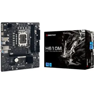 Biostar H610MH D5, Mainboard (schwarz, B-Ware)
