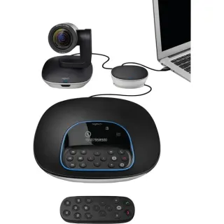 Logitech GROUP, Webcam (schwarz/silber)