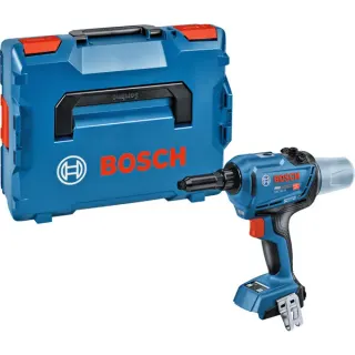 Bosch Professional Akku-Nietpistole GRG 18V-16 C Professional solo, 18Volt (blau/schwarz, ohne Akku und Ladegerät, in L-BOXX, Retail)