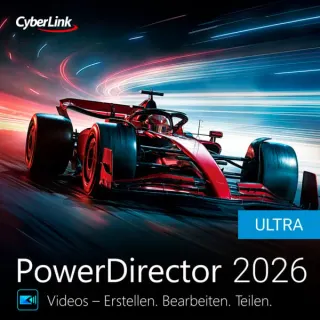 CyberLink PowerDirector 2026 Ultra, Infotainment, Grafik, Multimedia, Recording-Software (Deutsch, Chinesisch, Englisch, Italienisch, Niederländisch, Spanisch, Mehrsprachig, 1 Lizenz)