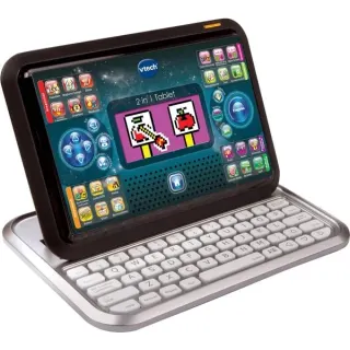 VTech 2 in 1 Tablet, Lerncomputer (schwarz/silber)