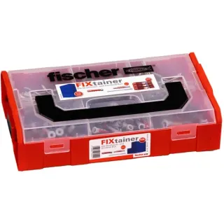 fischer FixTainer - DUOPOWER & DUOSEAL + Schrauben, Dübel (hellgrau/rot, 275-teilig)