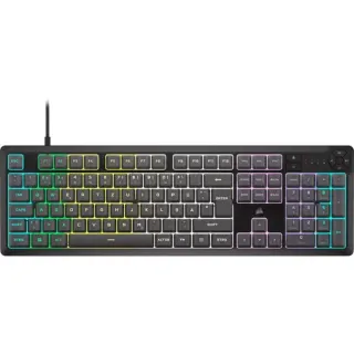 Corsair K55 CORE RGB, Gaming-Tastatur (schwarz, DE-Layout, Rubberdome)