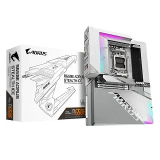 GIGABYTE B650E AORUS STEALTH ICE, Mainboard (weiß/silber, B-Ware)