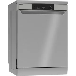 SHARP QW-NA1CF47DS-DE , Spülmaschine (silber, 60 cm)