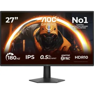 AOC 27G50F, Gaming-Monitor (68.6 cm (27 Zoll), schwarz, FullHD, HDMI, DP, 180Hz (OC), 144Hz Panel)