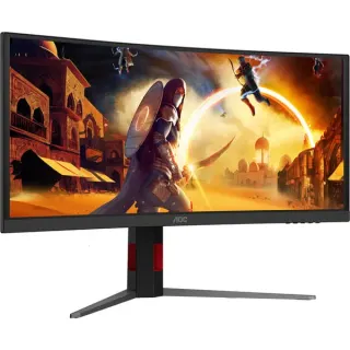 AOC CU34G4ZCA, Gaming-Monitor (86.4 cm (34 Zoll), schwarz, WQHD, Fast-VA, Curved, USB-Hub, 250Hz Panel)