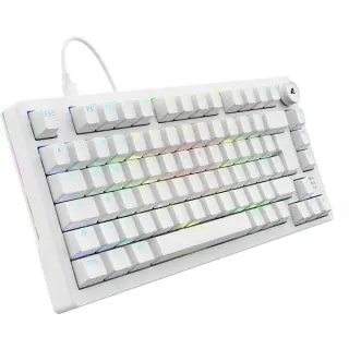 Sharkoon SKILLER SGK25, Gaming-Tastatur (weiß, DE-Layout, Huano Red, B-Ware)