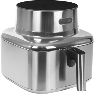 Cosori ICONIC Single Edelstahl-Heißluftfritteuse (edelstahl, 1.725 Watt, Korb 6,2 Liter)