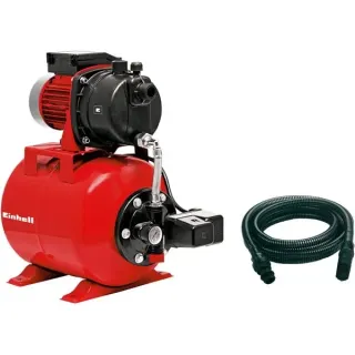 EINHELL Hauswasserwerk GC-WW 6538 Set, Pumpe (rot/schwarz, 650 Watt, inkl. Saugschlauch)
