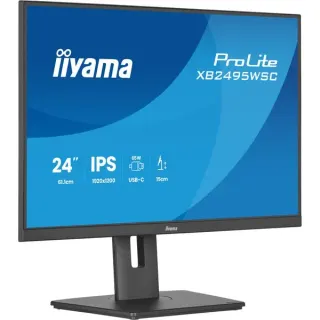 iiyama ProLite XB2495WSC-B1, LED-Monitor (61.1 cm (24 Zoll), schwarz (matt), WUXGA, IPS, HDMI, USB-C, USB-Hub, 100Hz Panel)