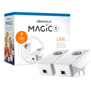 devolo Magic 1 LAN 1-1-2 Starter Kit, Powerline (zwei Adapter, B-Ware)