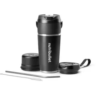 nutribullet Standmixer Flip NBP016B (schwarz/edelstahl, akkubetrieben, 0,6 Liter, B-Ware)