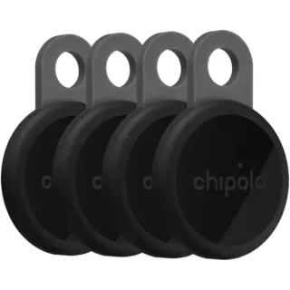 Chipolo LOOP wiederaufladbarer Tracker 4er-Pack, Ortungstracker (anthrazit)
