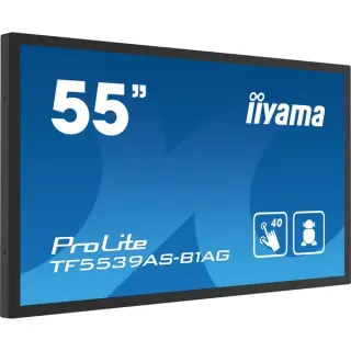 iiyama ProLite TF5539AS-B1AG, Public Display (schwarz (matt), UltraHD/4K, IPS, Touchscreen)