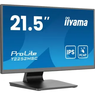 iiyama ProLite T2252MSC-B2AG, LED-Monitor (54.5 cm (21.5 Zoll), schwarz (matt), FHD, IPS, Touchscreen, HDMI, DP, Entspiegelung, 100Hz Panel)