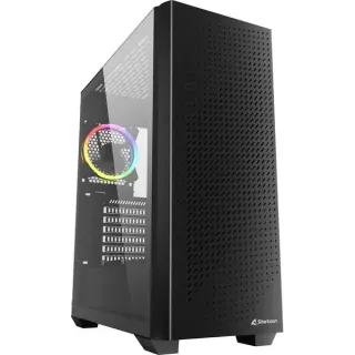 Sharkoon VS9 RGB , Tower-Gehäuse (schwarz, Tempered Glass)