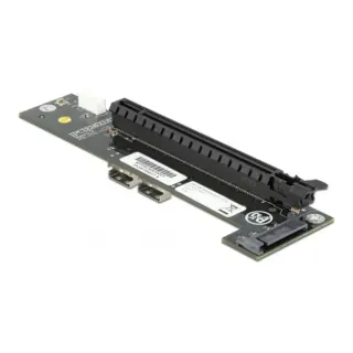 DeLOCK Konverter 2 x SFF-8654 zu PCIe x16 Bifurkation, Schnittstellenkarte