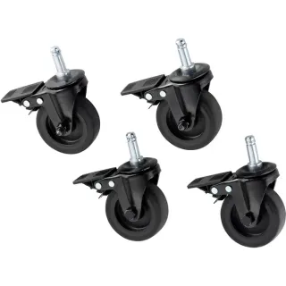 RÖSLE Premium Rollen VIDERO/ALLFLAME (schwarz, 4er Set)