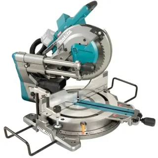 Makita Akku-Kapp-und Gehrungssäge LS004GZ01 XGT, 40Volt + Funk Adapter, Kapp- und Gehrungssäge (blau, Bluetooth, ohne Akku und Ladegerät)