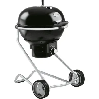 RÖSLE Holzkohle Kugelgrill No.1 F60 AIR, Holzkohlegrill (schwarz/silber, Ø 59 cm)