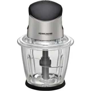 Rommelsbacher Zerkleinerer MZ 500 (edelstahl/schwarz, 500 Watt, Glasbehälter 1,5 Liter)