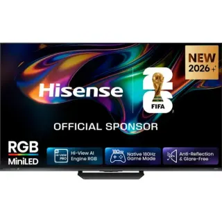 Hisense 55UR8DS RGB MiniLED, LED-Fernseher (139 cm (55 Zoll), schwarz/dunkelgrau, UltraHD/4K, Hi-View AI Engine RGB, 180Hz Panel)
