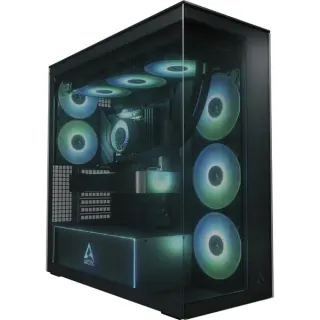 ARCTIC Xtender , Tower-Gehäuse (schwarz (matt), Tempered Glass x 2 (getönt), B-Ware)