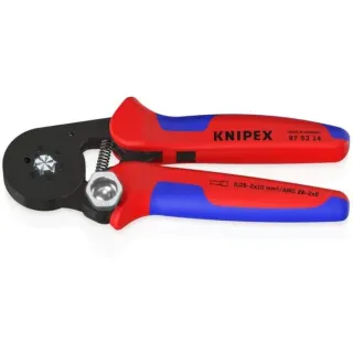 KNIPEX Crimpzange 97 53 14 SB (rot/blau, mit Seiteneinführung)