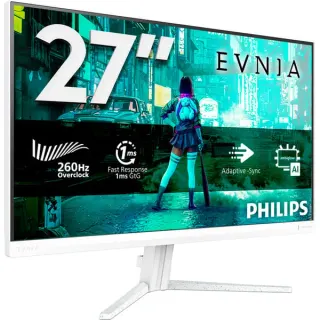 Philips Evnia 27M2N3201PL, Gaming-Monitor (68.5 cm (27 Zoll), weiß, FullHD, Fast IPS, HDMI, DP, 240Hz Panel)