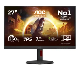 AOC AGON 27G4ZR, Gaming-Monitor (68.6 cm (27 Zoll), schwarz (matt), FullHD, Fast-IPS, HDMI, DP, E-Sport Monitorständer, 240Hz Panel)