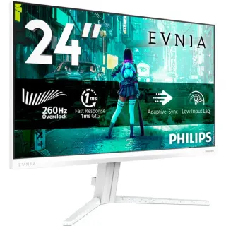 Philips Evnia 24M2N3201PL, Gaming-Monitor (60.5 cm (23.8 Zoll), weiß, FullHD, Fast IPS, HDMI, DP, 240Hz Panel)