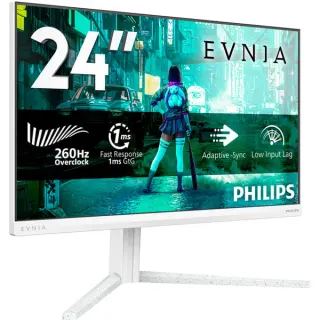 Philips Evnia 24M2N3201P, Gaming-Monitor (60.5 cm (23.8 Zoll), weiß, FullHD, Fast IPS, Einstellbarer Standfuß, 240Hz Panel)