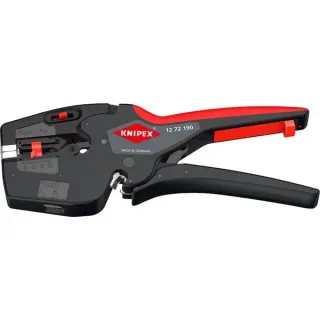 KNIPEX NexStrip Elektriker-Multiwerkzeug, Abisolier-Zange (schwarz/rot)