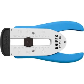 KNIPEX Abisolierwerkzeug 12 85 110 SB für Glasfaser, Abisolier-/ Abmantelungswerkzeug (blau/weiß)