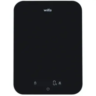 Wilfa MAX Küchenwaage KS2B-10 (schwarz, bis 10 kg, Timer, USB-C)