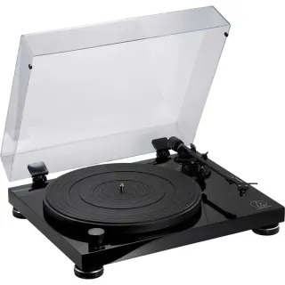 Audio-Technica AT-LPW50PB, Plattenspieler (schwarz (glänzend), Phono-Vorverstärker)