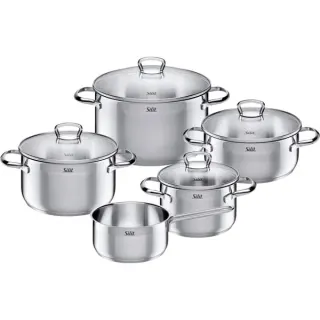 Silit Toskana Kochgeschirr-Set, 5-teilig, Topf-Set (edelstahl)