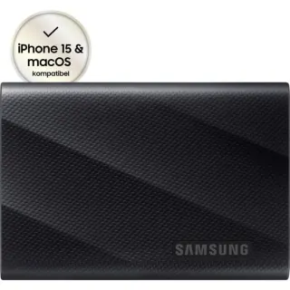 Samsung Portable SSD T9 2 TB, Externe SSD (schwarz, USB 3.2 Gen 2x2 (20Gbps))