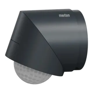 Merten Bewegungsmelder ARGUS 220-360 mit 360 Grad Erfassungswinkel und Aufputzmontage (anthrazit, Retail)