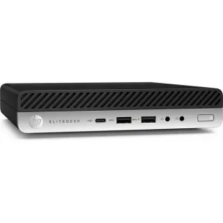 HP EliteDesk 800 G4 MP Generalüberholt, Mini-PC (schwarz/silber, Windows 11 Pro)