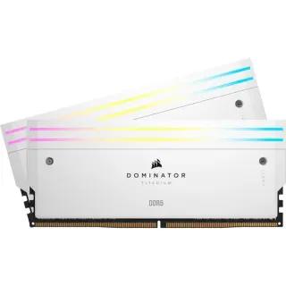 Corsair DIMM 32 GB DDR5-6400 (2x 16 GB) Dual-Kit, Arbeitsspeicher (weiß, CMP32GX5M2B6400C32W, Dominator Titanium, INTEL XMP, B-Ware)