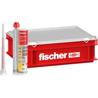 fischer Hochleistungsmörtel FIS V Plus 360 S (grau, 360ml, 10 Kartuschen, Koffer)