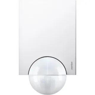 Merten Bewegungsmelder mit 220 Grad Flächenüberwachung, elektronisch, Typ 565219 (weiß (glänzend), Retail)