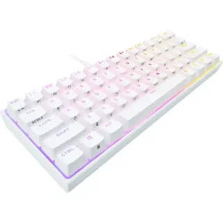Corsair K65 RGB MINI, Gaming-Tastatur (weiß, DE-Layout, Cherry MX RGB Speed Silver)