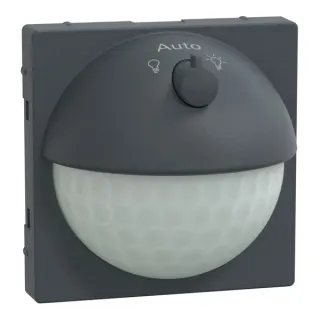 Merten Sensor-Modul mit Schalter für System M, Bewegungsmelder mit Präsenzfunktion, Unterputz (anthrazit, Retail)