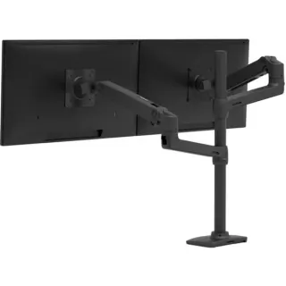 Ergotron LX Dual Monitor Arm, Monitorhalterung (schwarz)