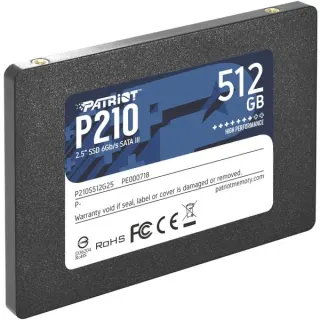 Patriot P210 512 GB, SSD (schwarz, SATA 6 Gb/s, 2,5")