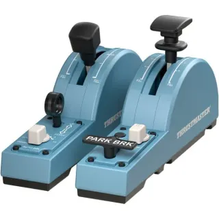 Thrustmaster TCA Quadrant Add-On Airbus Edition, Schubregler (blaugrau/schwarz)